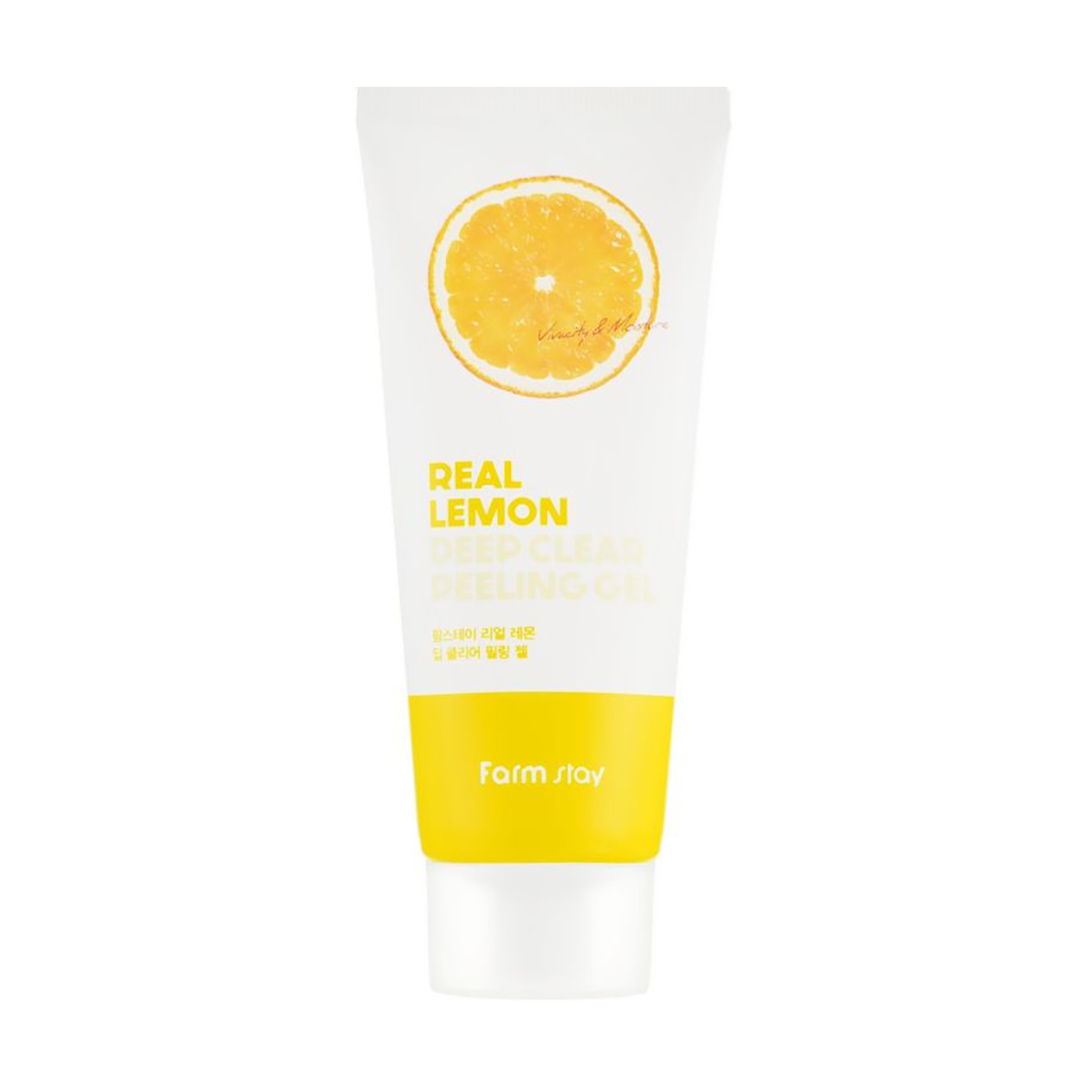 Пілінг-гель для обличчя FarmStay Real Lemon Deep Clear Peeling Gel з екстрактом лимону, 100 мл